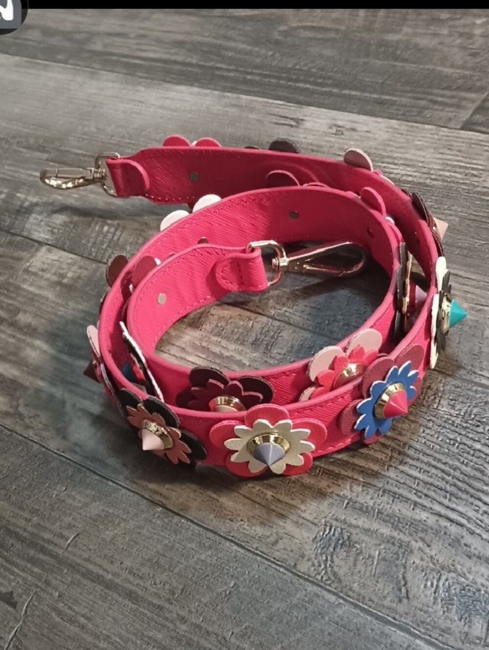 Handbag Replacement Strap with Gold Accessories